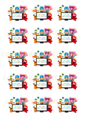 Papel de azucar - Pocoyo - Felicidades