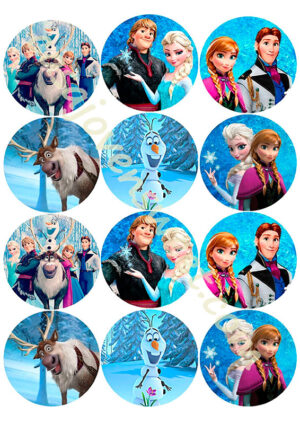 Papel de azucar - Frozen Galletas