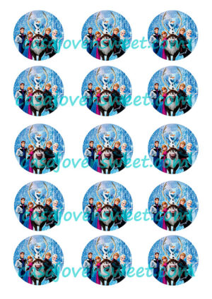 Papel de azucar - Frozen 3