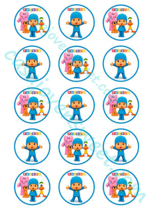 Papel de azucar - Pocoyo - Circulos