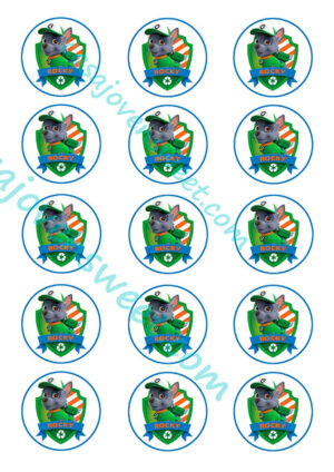 Papel de azucar - Patrulla Canina - Rocky