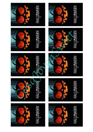 Papel de azucar - Halloween - Calabazas