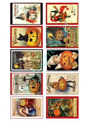 Papel de azucar - Halloween - Vintage