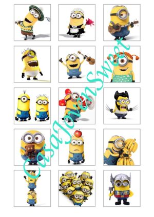 Papel de azucar - Minions - Cuadrado 2