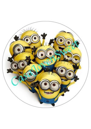 Papel de azucar - Minions - Tarta 20cm