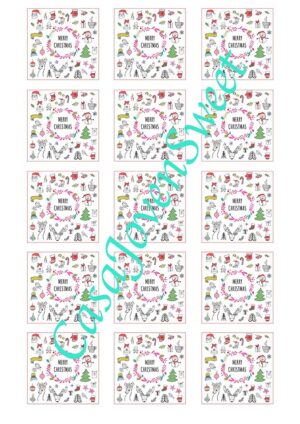 Papel de azucar - Navidad - Diminutos- imagen