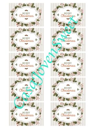 Papel de azucar - Navidad - Merry Christmas