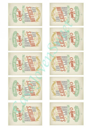 Papel de azucar - Día de la madre 3