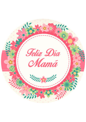 Papel de azucar - Día de la Madre - Tarta 20cm