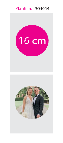 Papel de Azucar A4 circulo 16cm