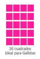 Papel de Azucar A4 20 Cuadrados