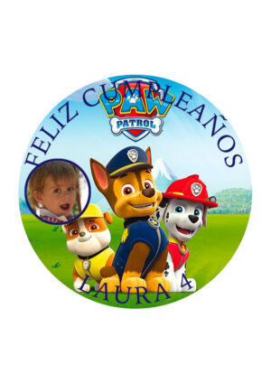 Papel comestible Diseños Mixtos patrulla canina 2 b