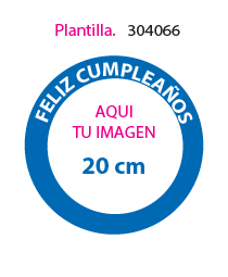 Papel de Azucar Plantilla 304066