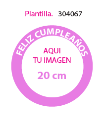 Papel de Azucar Plantilla 304067