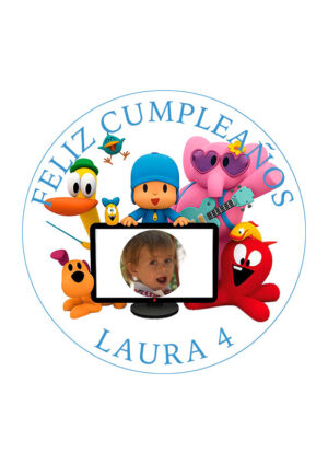 Papel comestible Diseños Mixtos pocoyo 3 b