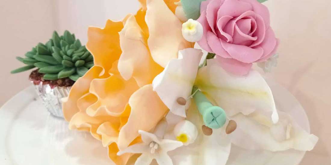 curso de modelado de flores con fondant