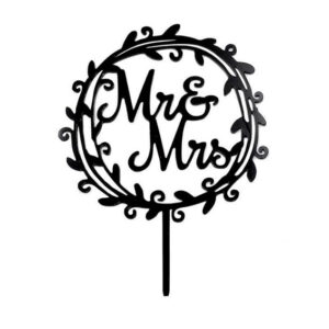 TOPPER PARA CUPCAKE MR&MRS 8UND