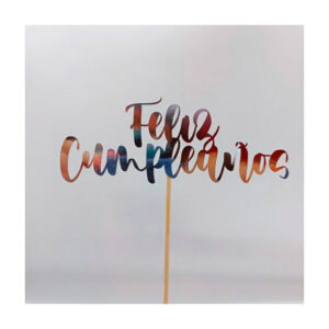 TOPPER FELIZ CUMPLEAÑOS