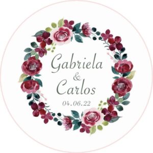 Chapa personalizada - Boda imán 31