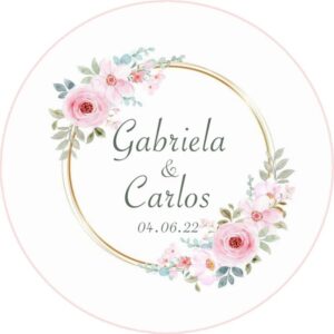 Chapa personalizada - Boda imán 34