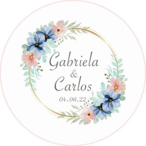 Chapa personalizada - Boda imán 36