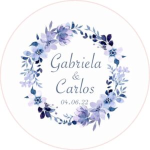 Chapa personalizada - Boda imán 37