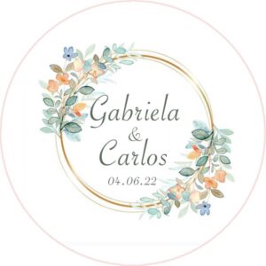 Chapa personalizada - Boda imán 38