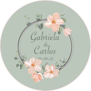 Chapa personalizada - Boda imán 40