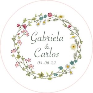 Chapa personalizada - Boda imán 28