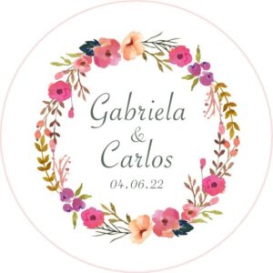 Chapa personalizada - Boda imán 29