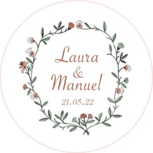 Chapa personalizada - Boda imán 20