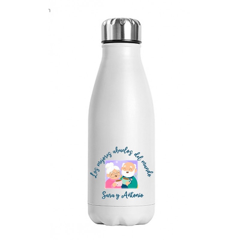Botella personalizada Los mejores abuelos - 702117 - Casa Joven Sweet