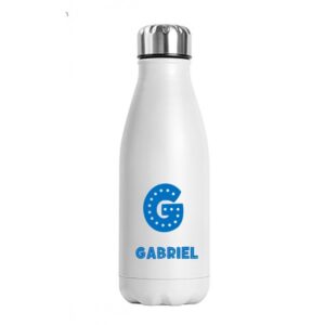 Botella personalizada nombre mayusculas
