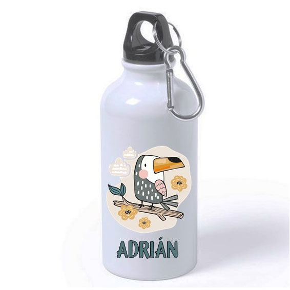 Botella personalizada aluminio - Tucán 400ml - 702031 - Casa Joven Sweet