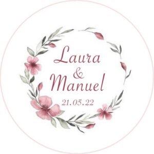 Chapa personalizada - Boda imán 16