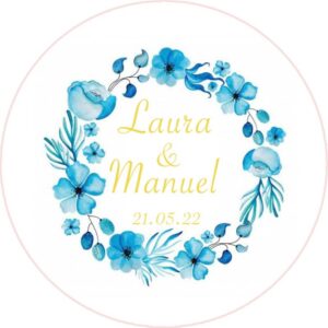 Chapa personalizada - Boda imán 18
