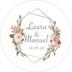 Chapa personalizada - Boda imán 19