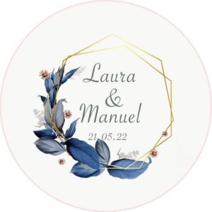 Chapa personalizada - Boda imán 5