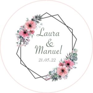 Chapa personalizada - Boda Imán 6