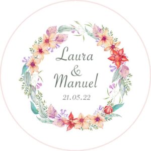 Chapa personalizada - Boda imán 7