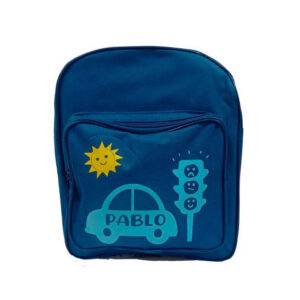 MOCHILA AZUL INFANTIL 26.5X22X8CM