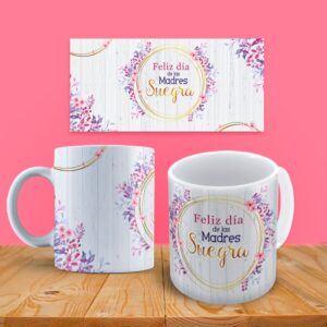 Taza personalizada - flores 6