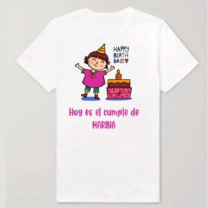 CAMISETA CUMPLE NIÑA MORENA