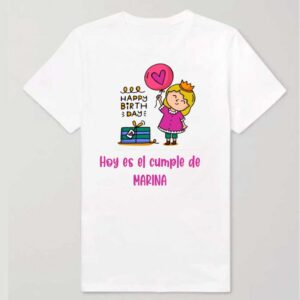 CAMISETA CUMPLE NIÑA RUBIA