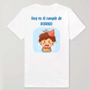 CAMISETA CUMPLE NIÑO MORENO
