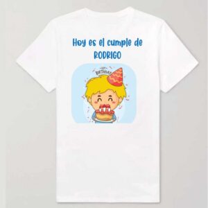CAMISETA CUMPLE NIÑO RUBIO