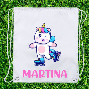 MOCHILA CUERDAS UNICORNIO PERSONALIZABLE