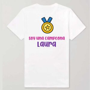 Camiseta personalizada - Medalla rosa