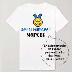 Camiseta personalizada - Medalla azul