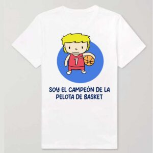 Camiseta personaliza baloncesto - niño rubio